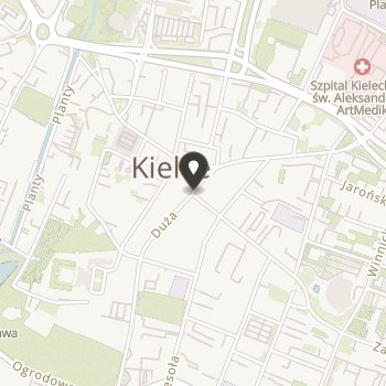 Kieleckie Towarzystwo Naukowe na mapie