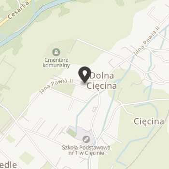 Ochotnicza Straż Pożarna w Cięcinie na mapie