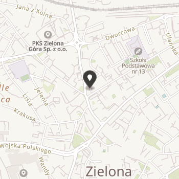 Polskie Towarzystwo Walki z Kalectwem Oddział Terenowy w Zielonej Górze na mapie