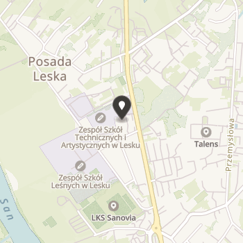 Stowarzyszenie "Przyjazna Szkoła" przy Zespole Szkół Drzewnych w Lesku na mapie