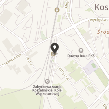 Towarzystwo Koszalińskiej Kolei Wąskotorowej na mapie