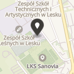 Ludowy Klub Sportowy "Sanovia" w Lesku na mapie